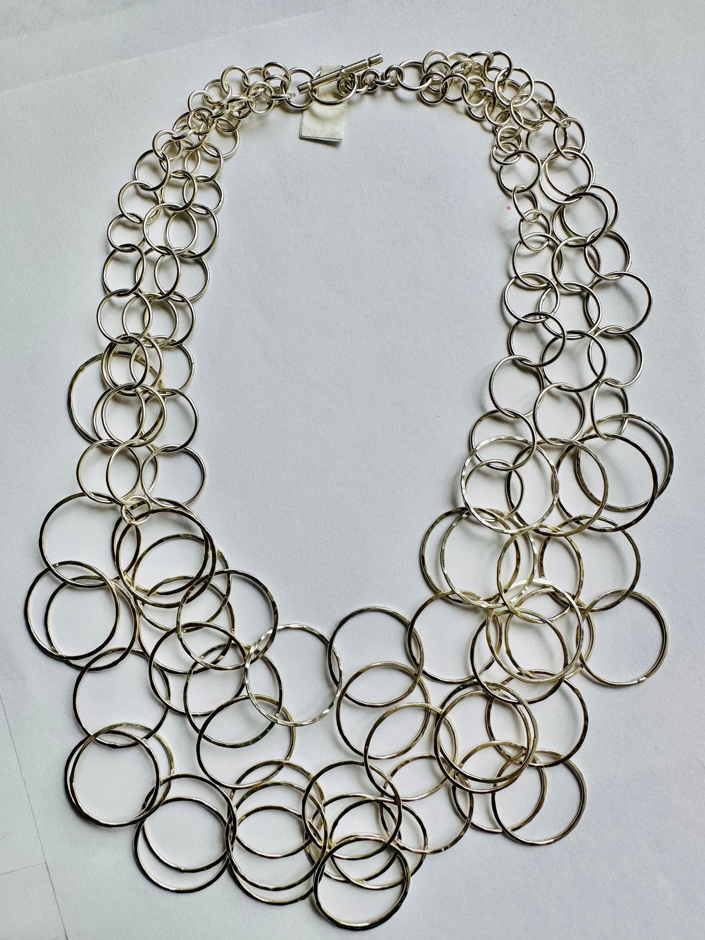 Collar Multi Cirulos Bucle, pieza unica